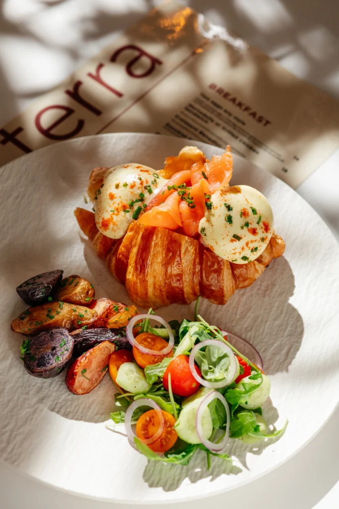 Terra Brooklyn brunch - elegant European plates with signature cocktails in a refined Brooklyn dining atmosphere