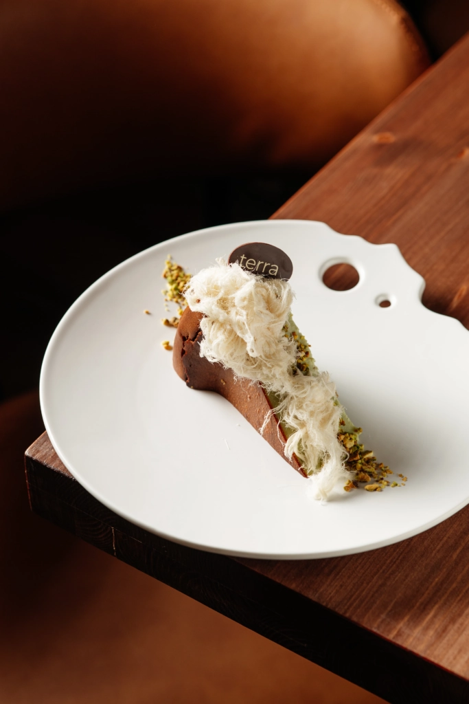 San Sebastian Cheescake with Sea Buckthorn Sauce