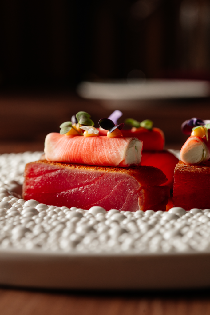 Halibut with Roasted Cauliflower and Watermelon Radish
