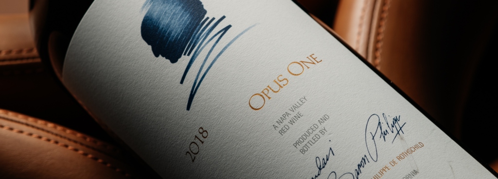 Bottle of wine Opus One